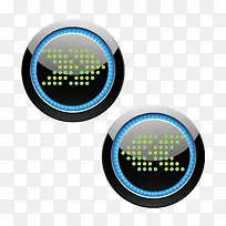 时尚发光按钮-空若网 时尚发光按钮-空若网