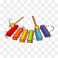 彩色木琴插画-空若网 彩色木琴插画-空若网