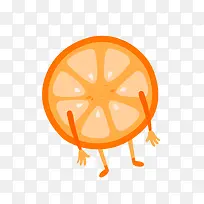 橙色圆形的卡通橙子-空若网 橙色圆形的卡通橙子-空若网