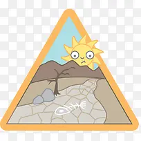 干旱沙漠插画-空若网 干旱沙漠插画-空若网