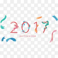 矢量水彩风格新年横幅-空若网 矢量水彩风格新年横幅-空若网