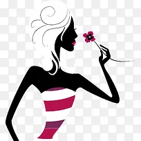 5款外国女性矢量素材,ai格式,-空若网 5款外国女性矢量素材,ai格式,-空若网