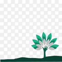 矢量ppt手和树-空若网 矢量ppt手和树-空若网