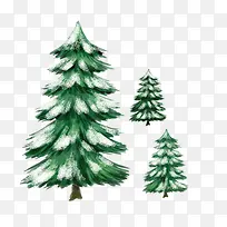 洒雪的大小树-空若网 洒雪的大小树-空若网