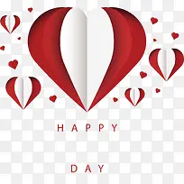 红色折纸爱心花纹-空若网 红色折纸爱心花纹-空若网