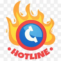 创意电话热线图标设计-空若网 创意电话热线图标设计-空若网