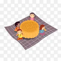 卡通手绘中秋节月饼美食-空若网 卡通手绘中秋节月饼美食-空若网