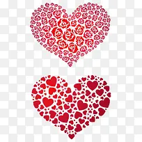 红色爱心印花-空若网 红色爱心印花-空若网