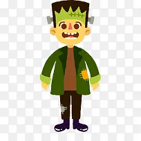 万圣节科学怪人装扮的人物设计-空若网 万圣节科学怪人装扮的人物设计-空若网