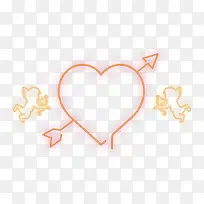 情人节中箭的爱心-空若网 情人节中箭的爱心-空若网