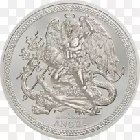 马恩岛迈克尔天使银币-银币-空若网 马恩岛迈克尔天使银币-银币-空若网