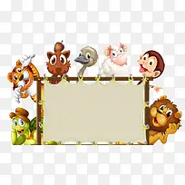 动物边框-空若网 动物边框-空若网