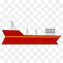 手绘卡通轮船矢量图-空若网 手绘卡通轮船矢量图-空若网