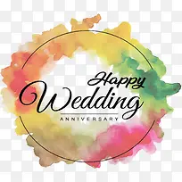 七彩水彩结婚周年-空若网 七彩水彩结婚周年-空若网