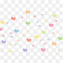 七彩爱心背景图案-空若网 七彩爱心背景图案-空若网