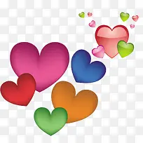 七彩心形-空若网 七彩心形-空若网