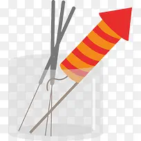 春节多彩条纹爆竹-空若网 春节多彩条纹爆竹-空若网