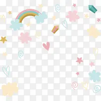 彩色云朵花纹-空若网 彩色云朵花纹-空若网