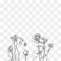 美黑白摄影彩绘花-空若网 美黑白摄影彩绘花-空若网