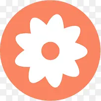 扁平化图标花朵符号-空若网 扁平化图标花朵符号-空若网