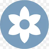 扁平化图标花朵符号-空若网 扁平化图标花朵符号-空若网