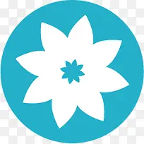 扁平化图标花朵符号-空若网 扁平化图标花朵符号-空若网