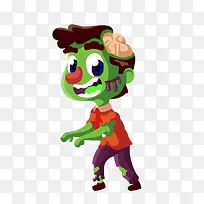 万圣节恶心的丧尸插画-空若网 万圣节恶心的丧尸插画-空若网