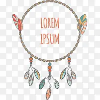 矢量复古羽毛边框-空若网 矢量复古羽毛边框-空若网