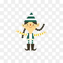 冰雪少女圣诞节卡通元素-空若网 冰雪少女圣诞节卡通元素-空若网