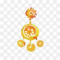 矢量手绘女士耳环素材-空若网 矢量手绘女士耳环素材-空若网