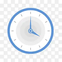 卡通手绘蓝色时钟图标-空若网 卡通手绘蓝色时钟图标-空若网