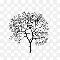 手绘立面干枯树-空若网 手绘立面干枯树-空若网