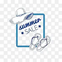 夏季促销拖鞋和帽子标签-空若网 夏季促销拖鞋和帽子标签-空若网