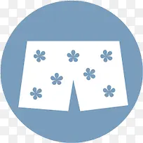 扁平化图标热裤符号-空若网 扁平化图标热裤符号-空若网