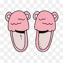 卡通可爱拖鞋免抠素材-空若网 卡通可爱拖鞋免抠素材-空若网