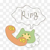 卡通打电话-空若网 卡通打电话-空若网