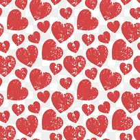 做旧效果爱心无缝背景矢量图-空若网 做旧效果爱心无缝背景矢量图-空若网