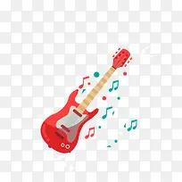 矢量卡通扁平化吉他-空若网 矢量卡通扁平化吉他-空若网