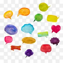 水彩可爱对话框-空若网 水彩可爱对话框-空若网