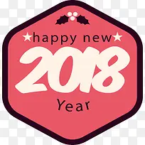 粉色2018多边形标签-空若网 粉色2018多边形标签-空若网