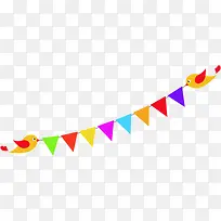 天猫小鸟彩带效果三角形-空若网 天猫小鸟彩带效果三角形-空若网