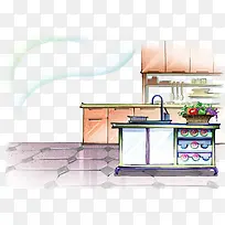 厨房彩绘-空若网 厨房彩绘-空若网
