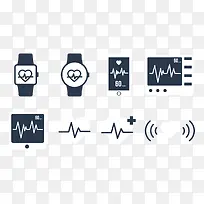 创意心电图元素-空若网 创意心电图元素-空若网