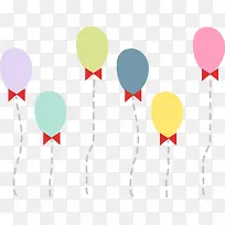 卡通手绘彩色气球-空若网 卡通手绘彩色气球-空若网