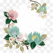 多彩清新花枝装饰图案-空若网 多彩清新花枝装饰图案-空若网