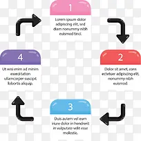 彩色矩形框流程图-空若网 彩色矩形框流程图-空若网