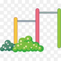 单杠png矢量元素-空若网 单杠png矢量元素-空若网