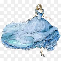 辛蒂瑞拉灰姑娘手绘插画-空若网 辛蒂瑞拉灰姑娘手绘插画-空若网