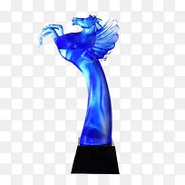玻璃马奖杯-空若网 玻璃马奖杯-空若网