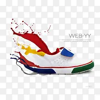 创意鞋子矢量图-空若网 创意鞋子矢量图-空若网